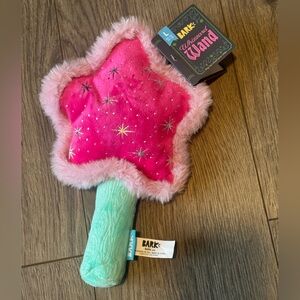 NEW Bark Box WHIZZARD WAND Wizard Squeaky & Crinkle Dog Toy LARGE 50+ Lbs